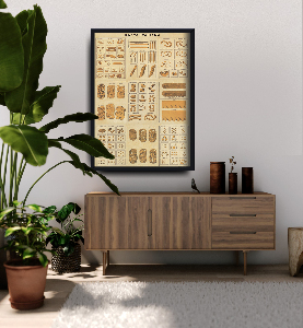 Plakat für den Frieden Pasta Italiana Vintage Style Pasta Collage