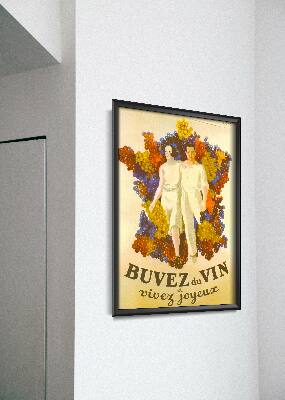 Poster Retro-Wohnzimmer Französisch Wein Wein Poster Dekor