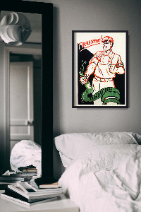 Poster an der Wand Sowjetischen Druck überwinden Alkoholismus