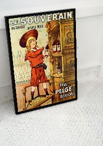 Retro-Poster Werbebedruck Le Souverain