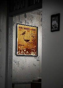 Retro-Poster Wein, Weib und Gesang