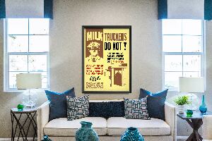 Plakat-Weinlese Warning Food and Drug Administration