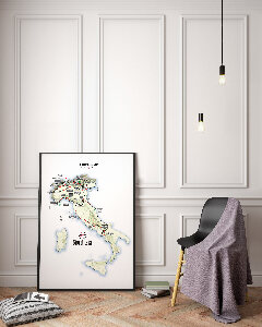 Weinleseplakat für das Wohnzimmer Giro d Italia