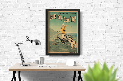 Poster im Retro-Stil Bike Dion Bouton