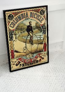 Poster im Retro-Stil Columbia Fahrrad-Plakat