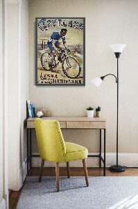 Poster im Retro-Stil Plakatwerbung Cycles Clement