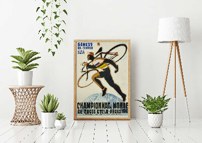 Weinleseplakat für das Wohnzimmer Donaldson Fahrrad Lithos Saison