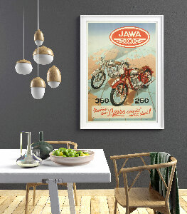 Poster im Retro-Stil Java Vintages Motorrad-Plakat