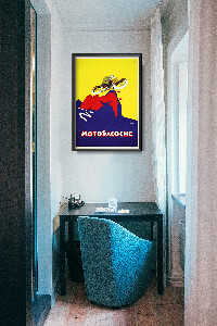 Poster im Retro-Stil Motosacoche