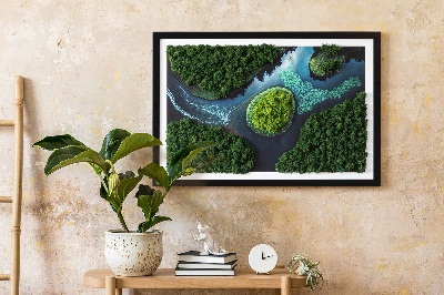 Moos bild Insel auf den Backwaters
