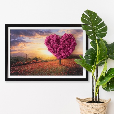 Moos bild Herz -verdrängter Baum