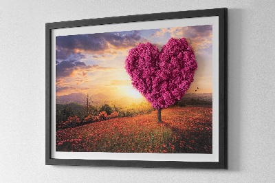 Moos bild Herz -verdrängter Baum