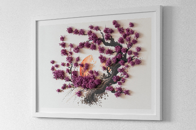 Moos bild wand Kirschbaum