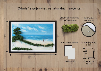 Moosbild Liebhaber am Strand