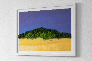 Moos bild Blaue gelbe Landschaft