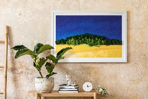 Moos bild Blaue gelbe Landschaft