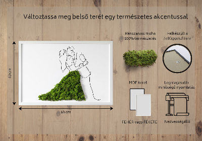 Moosbild Tanzpaar