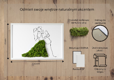 Moosbild Tanzpaar