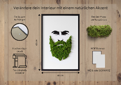 Moos bild Hipster mit einem Bart