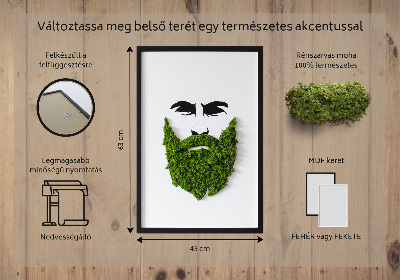 Moos bild Hipster mit einem Bart