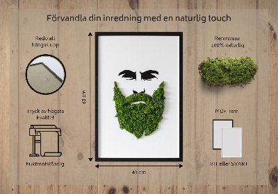 Moos bild Hipster mit einem Bart