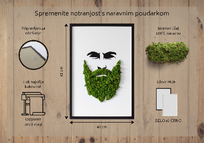 Moos bild Hipster mit einem Bart
