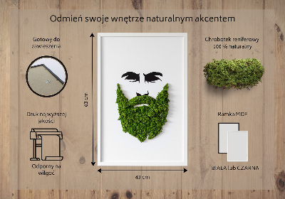 Moos bild Hipster mit einem Bart