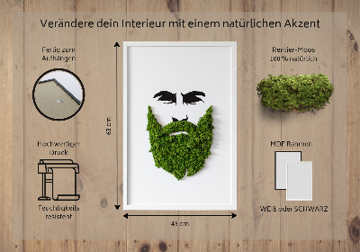 Moos bild Hipster mit einem Bart
