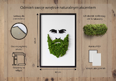 Moos bild Hipster mit einem Bart