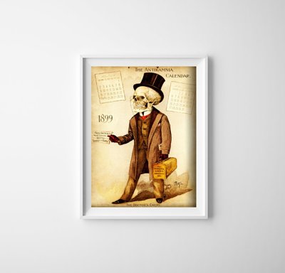 Weinleseplakat Kalender Antikamnia