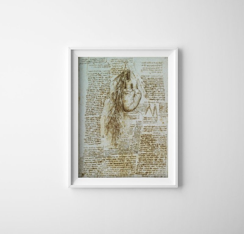 Retro-Poster Anatomie Da Vinci