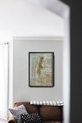 Retro-Poster Anatomie Da Vinci