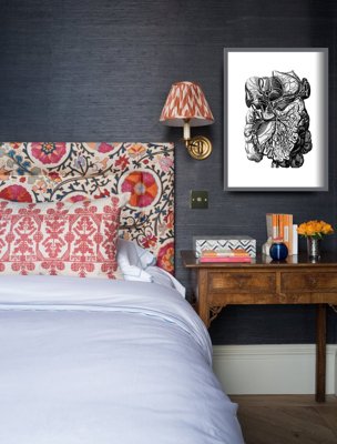 Poster Retro-Wohnzimmer Menschlicher anatomischer Muskel Druck