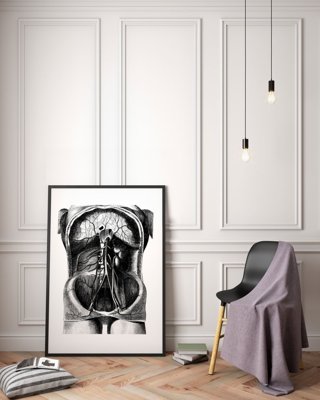 Plakat für den Frieden Skelett Illustration