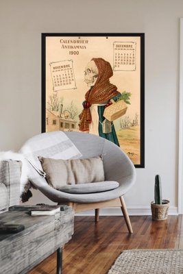 Retro-Poster Kalender Medical Antikamnia
