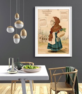 Retro-Poster Kalender Medical Antikamnia