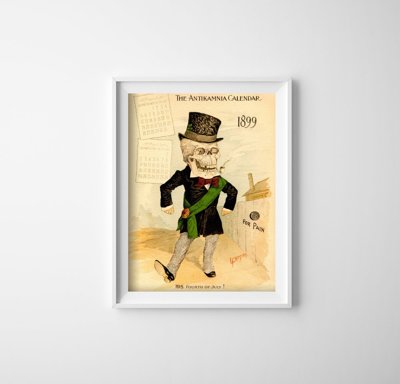 Plakat-Weinlese Kalender Antikamnia