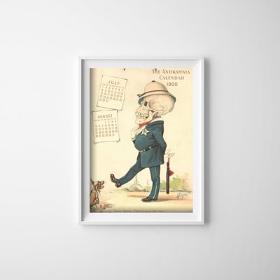 Weinleseplakat für das Wohnzimmer Kalender Antikamnia