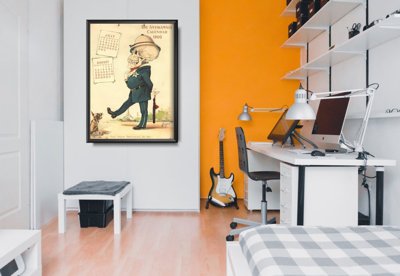Weinleseplakat für das Wohnzimmer Kalender Antikamnia