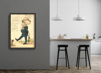 Weinleseplakat für das Wohnzimmer Kalender Antikamnia