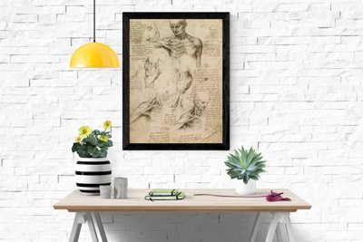Plakat für den Frieden Da Vinci Muskeln