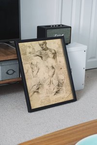 Plakat für den Frieden Da Vinci Muskeln