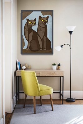 Poster im Retro-Stil Katzen von Tomoo Inagaki