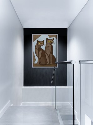 Poster im Retro-Stil Katzen von Tomoo Inagaki
