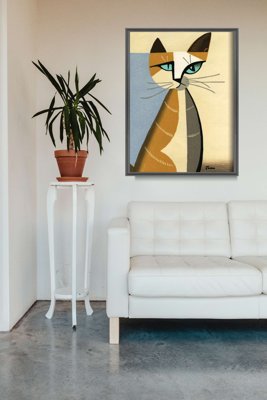 Vintage Poster Katze von Tomoo Inagaki