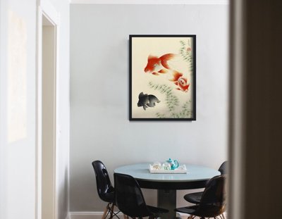 Plakat-Weinlese Goldfish Ono Bakufu