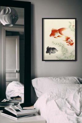 Plakat-Weinlese Goldfish Ono Bakufu