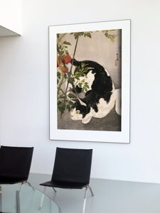 Poster Zimmer Die Katze geht um die Tomate Takahashi Shotei