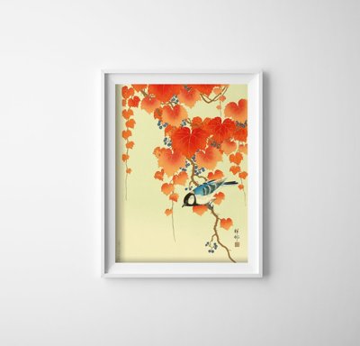 Poster Retro-Wohnzimmer Bird von Ohary Koson