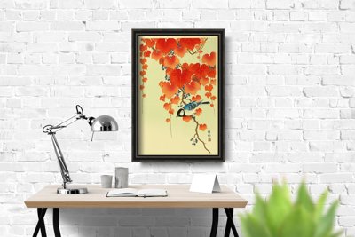 Poster Retro-Wohnzimmer Bird von Ohary Koson